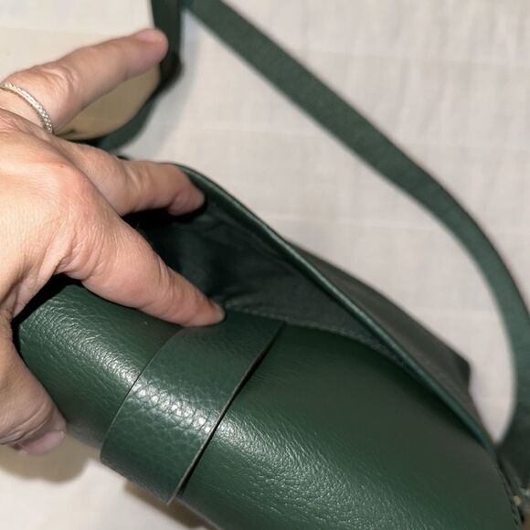 Fossil Kinley Pine Green Genuine Leather SmallโCrossbody - Picture 13 of 15